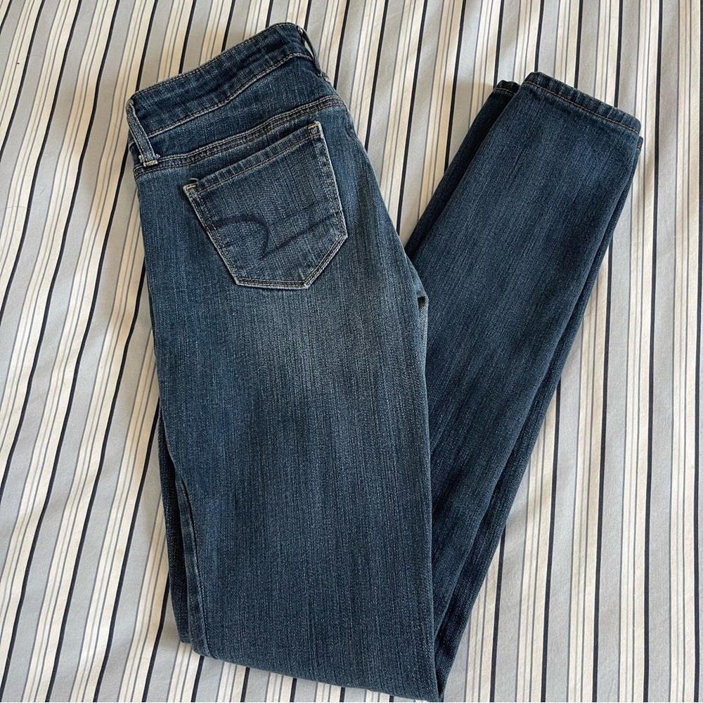 American eagle stretch skinny jeans (size 0)